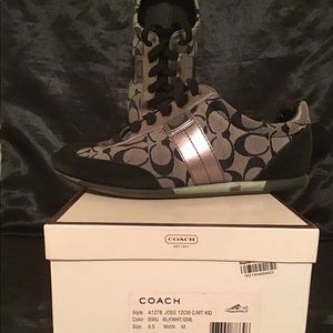 Coach black and grey women’s shoes